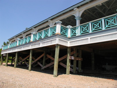 4' tall custom designed welded tubular fence/railing powered coated finish. (Staten Island) 2 of 3