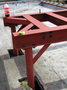 Post for HVAC thru roof dunnage. (Bronx, NY)