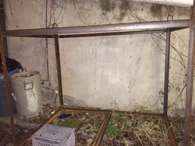 welded steel angle iron cage