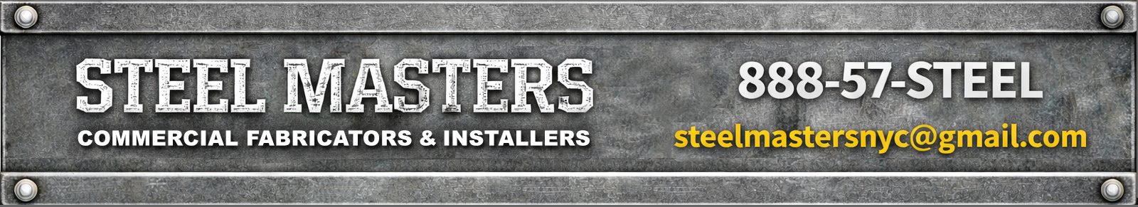 Steel Masters - commercial fabricators and installers - 888-57-STEEL