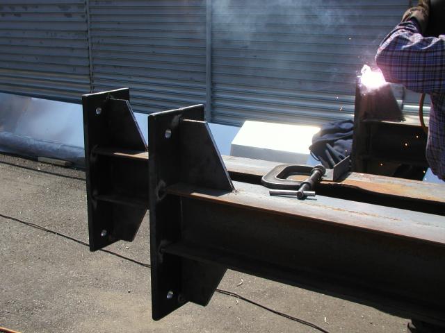 Structural Steel Column With Welded Base Plates And Structural 