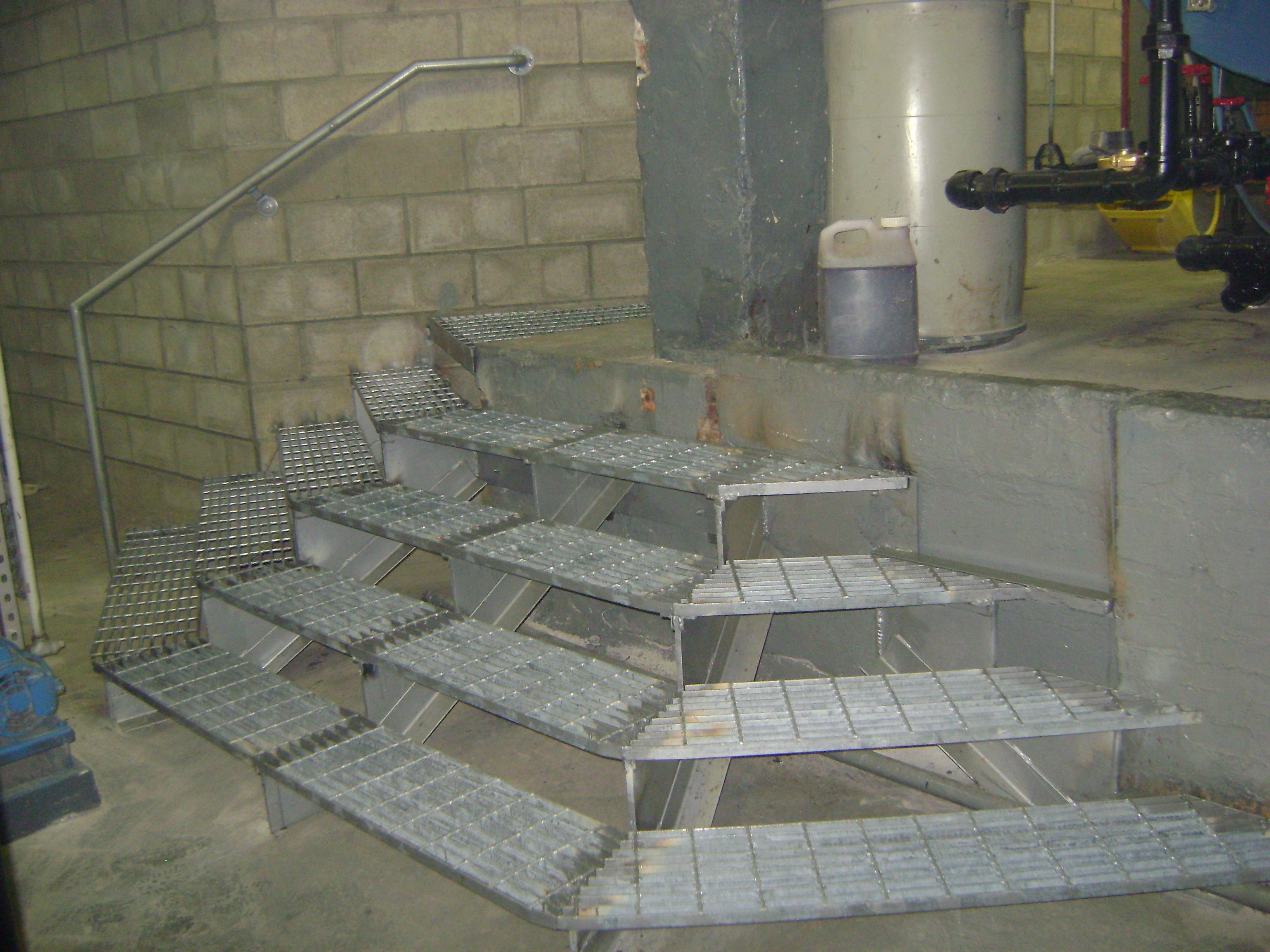 custom stairs galvanized