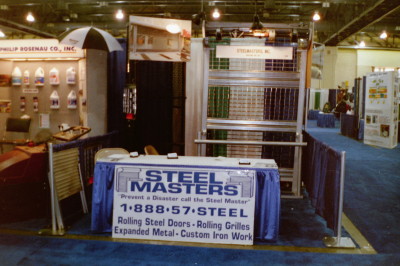 Steel Master display at Atlantic City convention. We deliver, crate, and ship or install anywhere in northeast. Wholesale or Retail. (Atlantic City New Jersey)