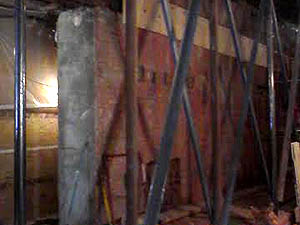 structural steel custom shoring with braces