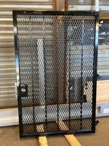 Expanded metal security door tube tubular steel frame