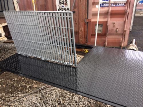 diamond plate steel hatch galvanized grating access door