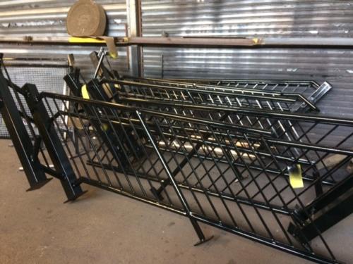 staircase guard railing pipe hand railings welded ADA compliant