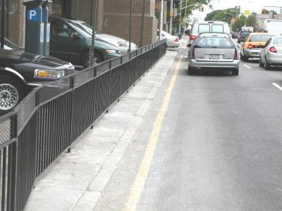 Steel barricade fence 3′ /commercial. (NY, NY)