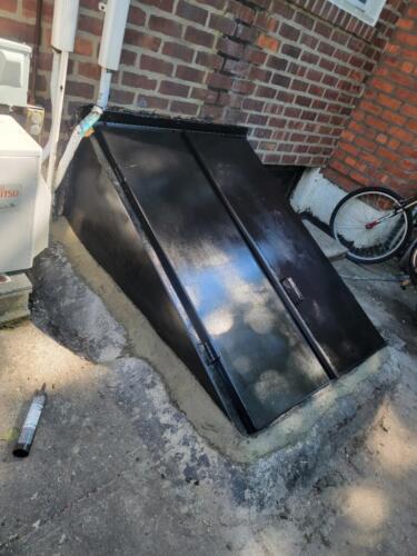 waterproof cellar door backyard stairs basement steel
