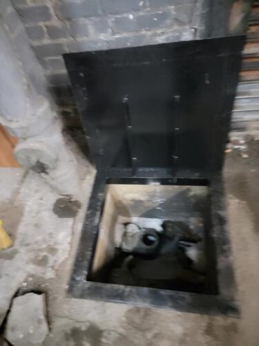 metal trap cellar door
