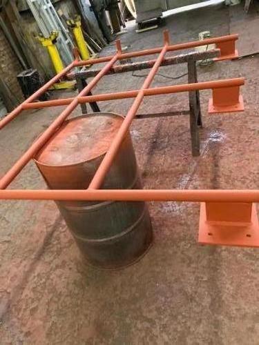 primed parapet welded pipe guard rail
