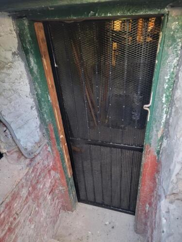 welded steel expanded metal security door ventilation basement